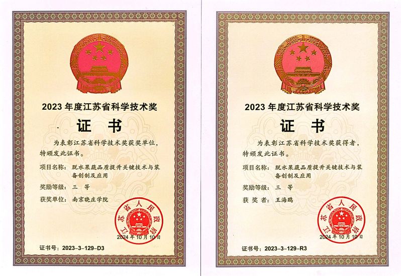 江蘇省科學(xué)技術(shù)獎(jiǎng)